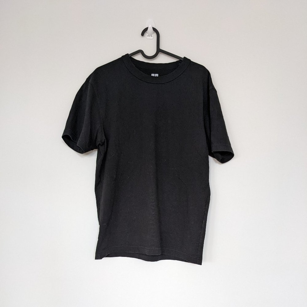 Uniqlo U Black Crew Neck Short-Sleeve T-Shirt (Size: S)